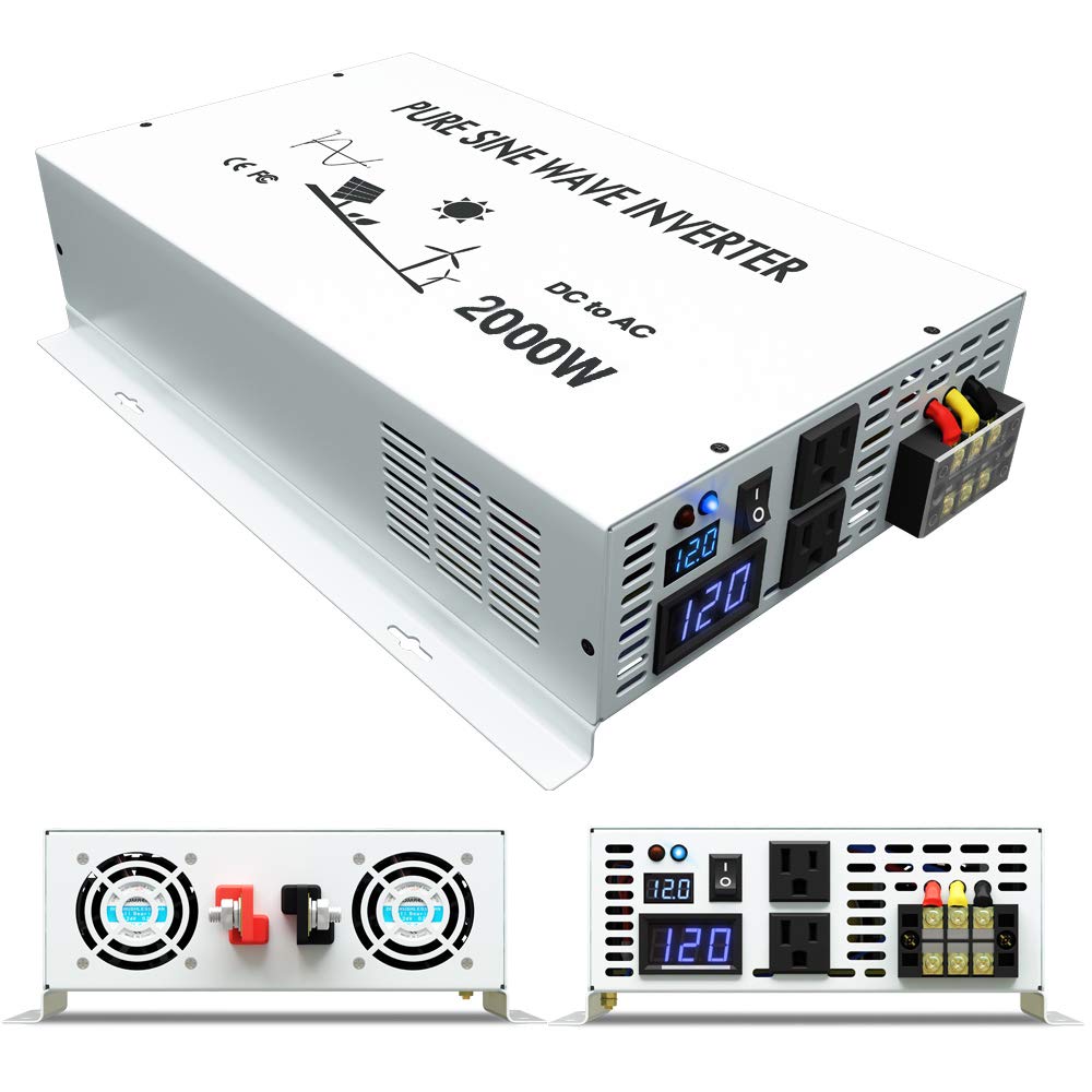 Inverter solare Off Grid 24V 1 - Inverter Pure Sine Wave 60Hz 120V 3000W recensione e prezzo