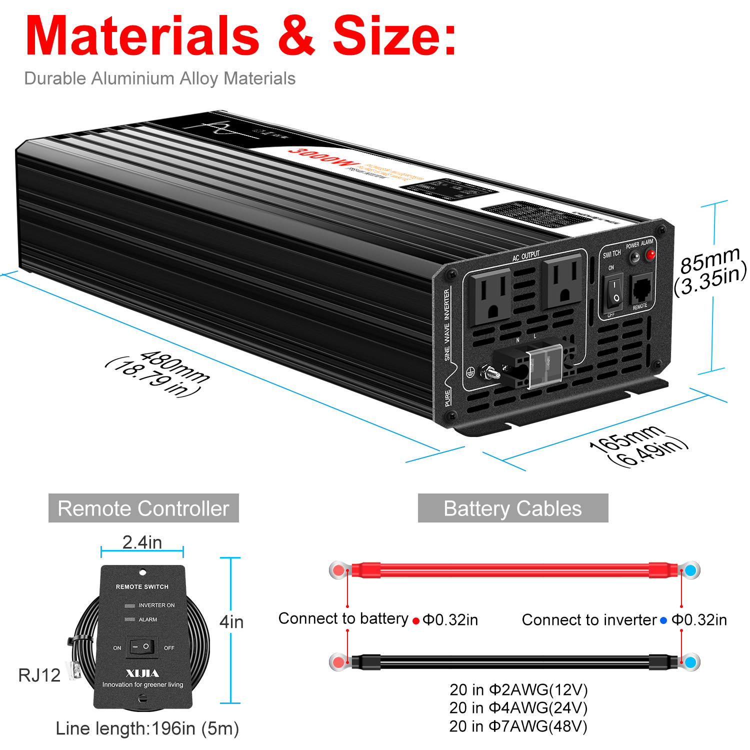 Inverter a Onda Sinusoidale Pu - Inverter Pure Sine Wave 60Hz 120V 3000W recensione e prezzo